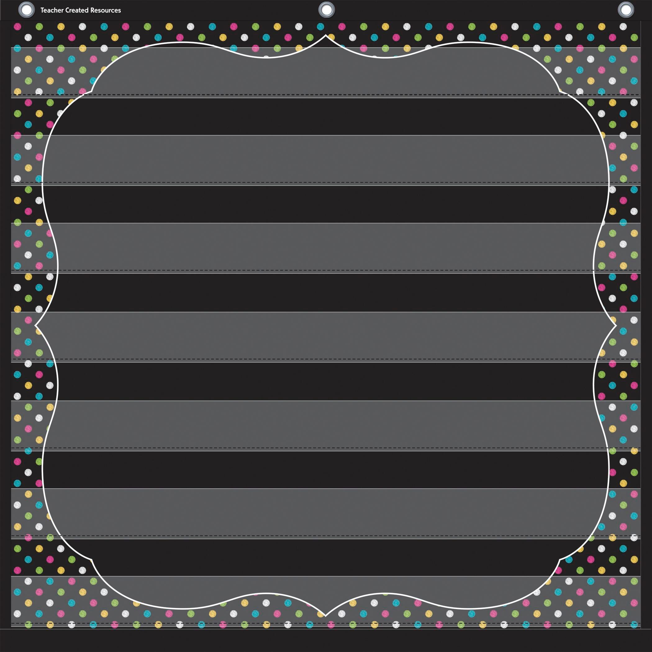 Teacher Created Resources 7 Pocket Chart, Chalkboard Brights, Item Number 1570375